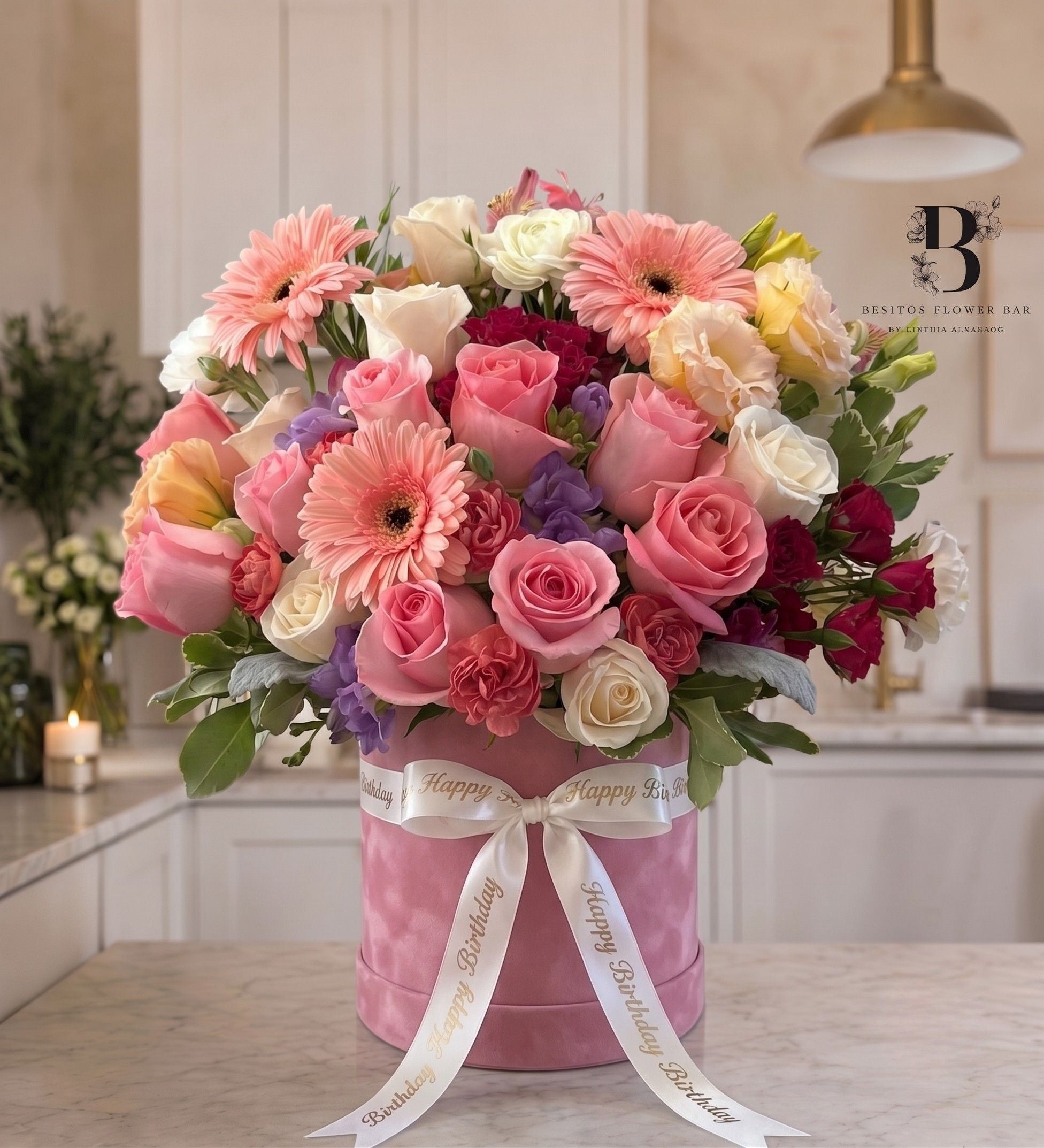Blossom Blessings — Birthday Arrangement