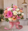 Blush Besos — Pastel Rose Arrangement